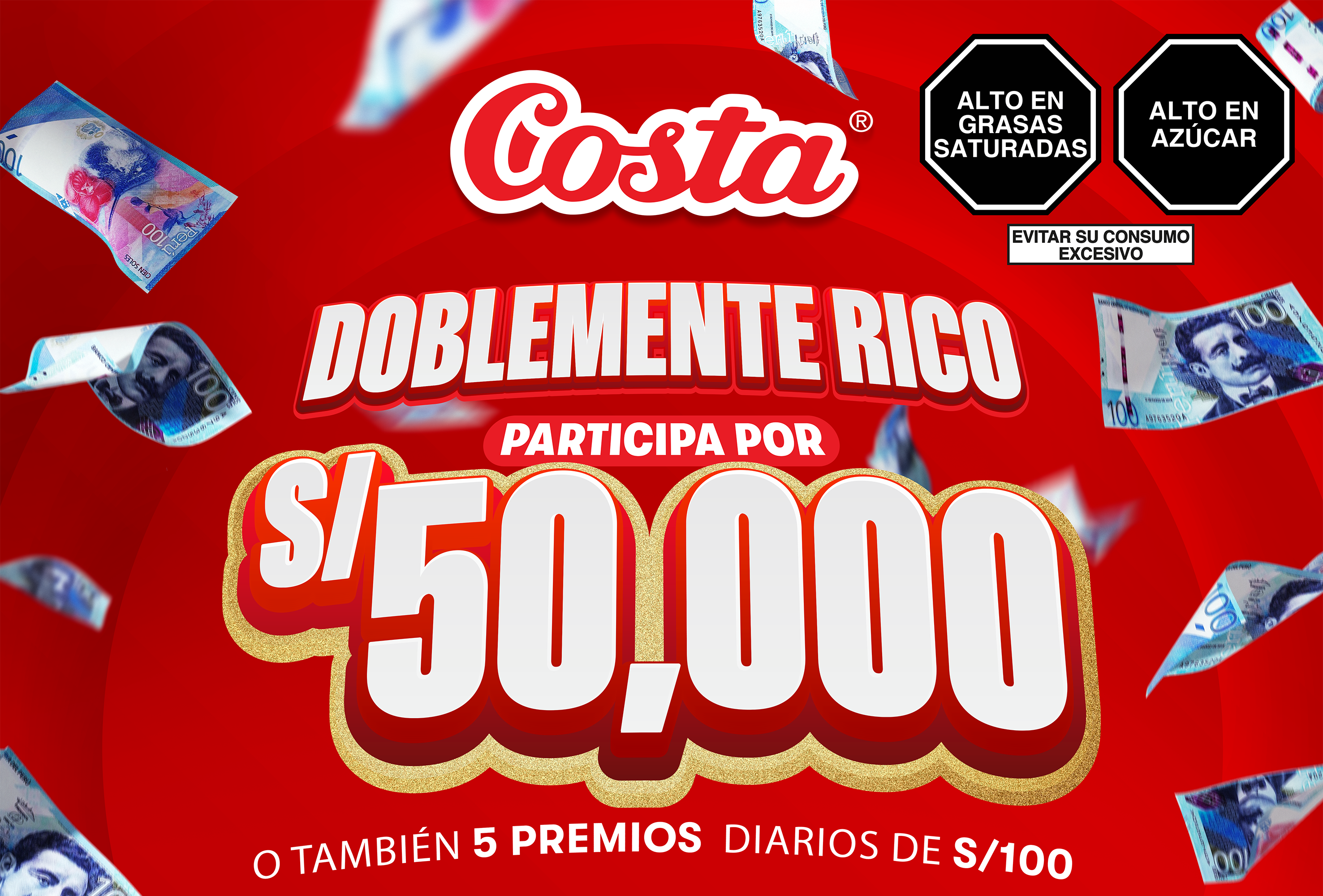 Costa Doblemente Rico — Participa por S/ 50,000